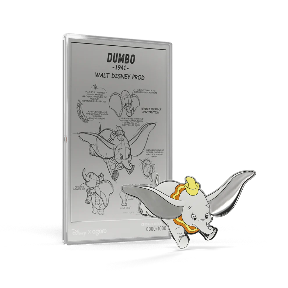 Dumbo: 3/4 oz Silver Coin + 5 g Silver Foil Set