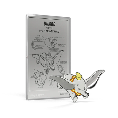 Dumbo: 3/4 oz Silver Coin + 5 g Silver Foil Set