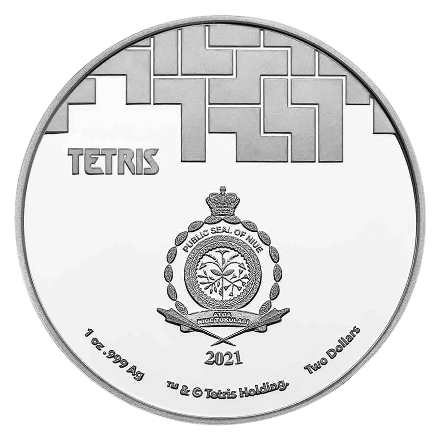 2021 Tetris™ St. Basil's Cathedral Silver 1oz Coin