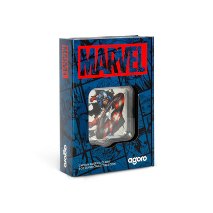 Marvel Smash Series - 3 Captain America Clang 2oz Silver Coin