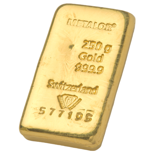 Metalor 250g Gold Bar