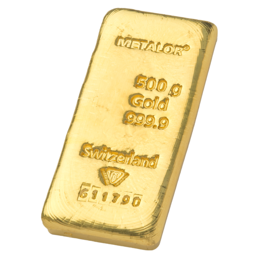 Metalor 500g Gold Bar