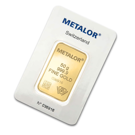 Metalor 50g Gold Bar