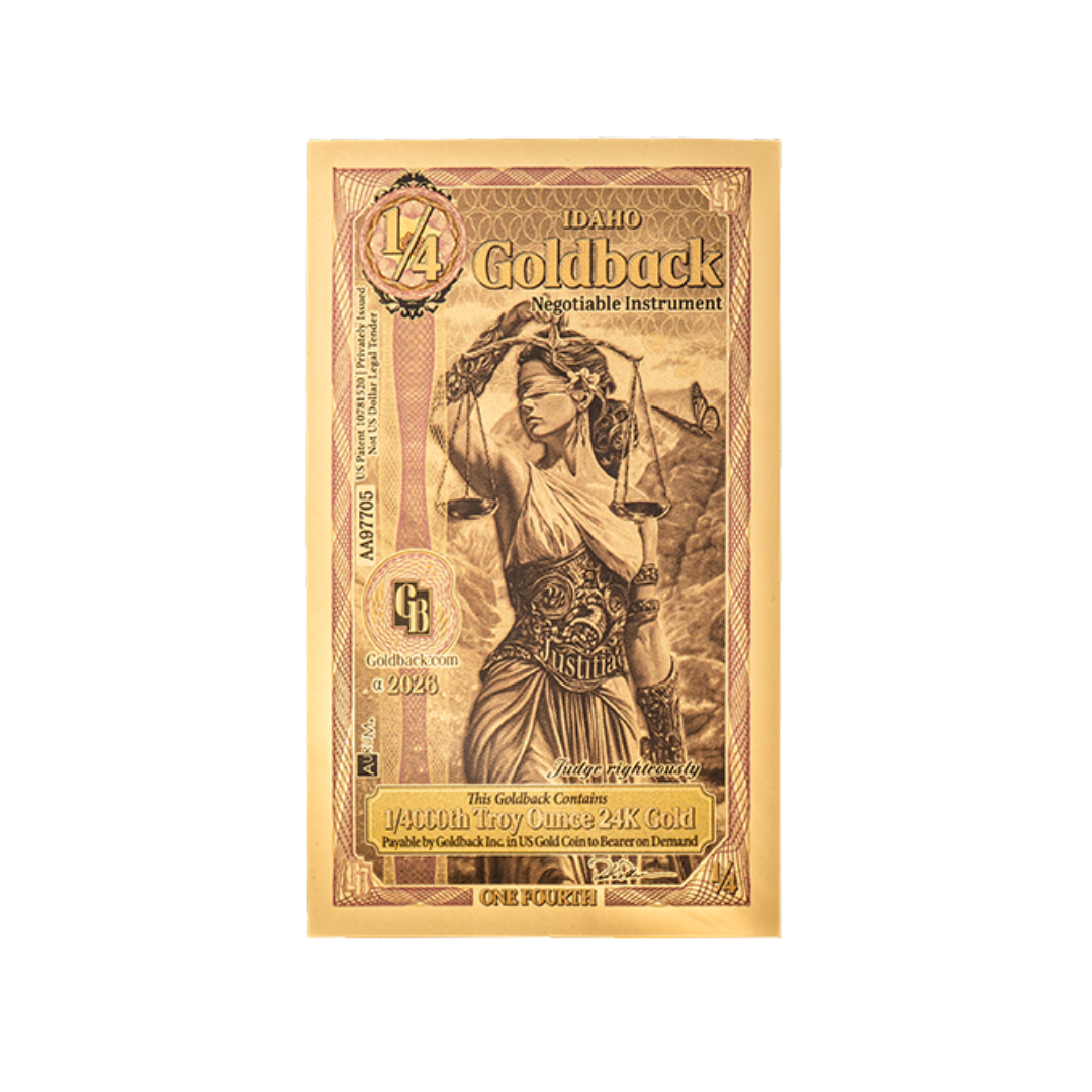 1/4 Goldback - Idaho