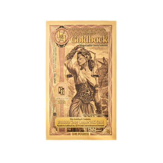 1/4 Goldback - Idaho