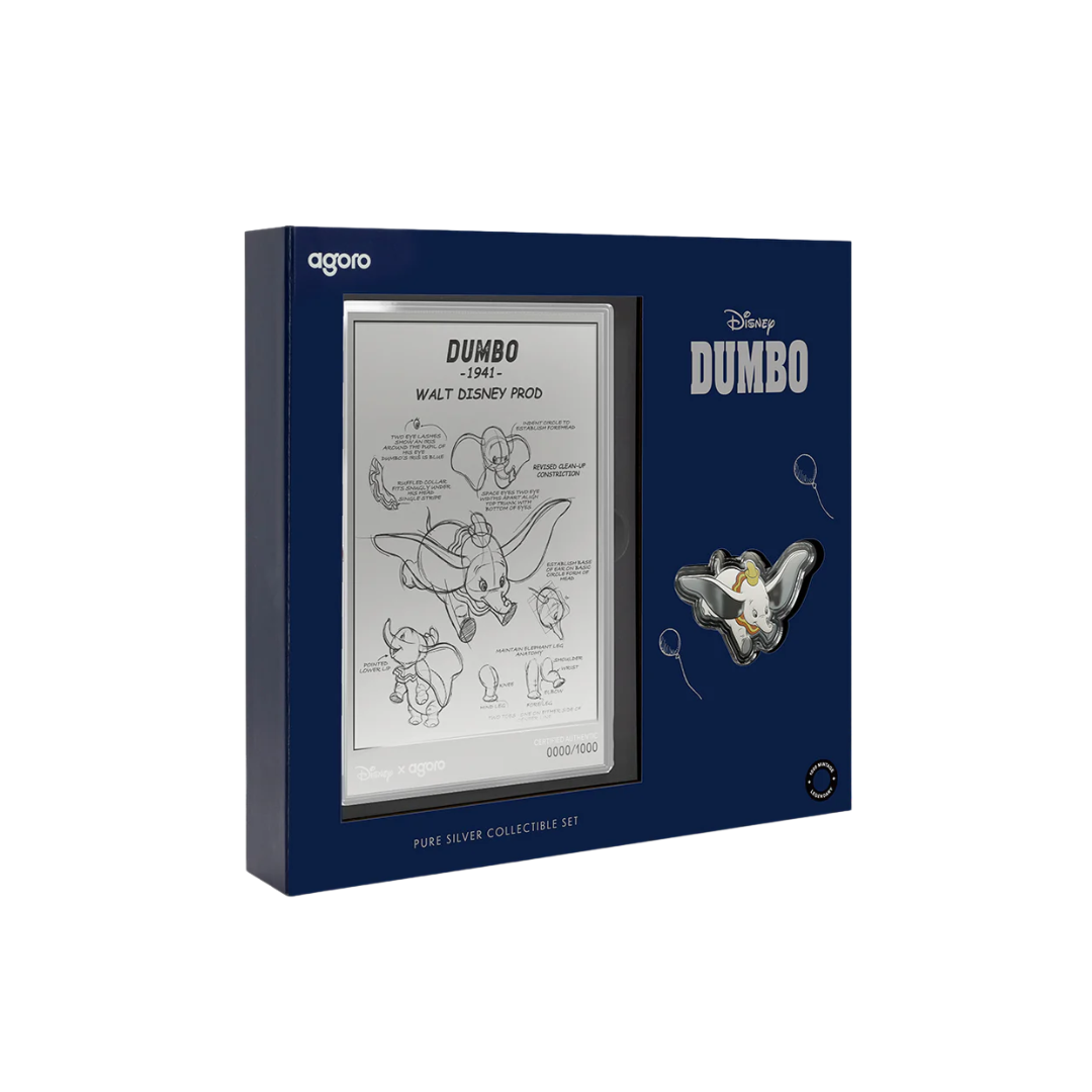 Dumbo: 3/4 oz Silver Coin + 5 g Silver Foil Set
