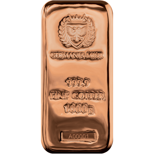 Germania Mint - 1kg Copper Bar