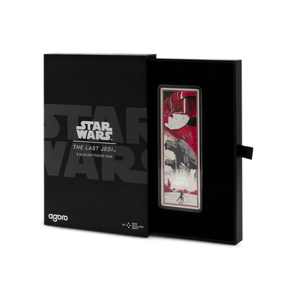 Star Wars 3oz Silver Poster Coin -8. The Last Jedi
