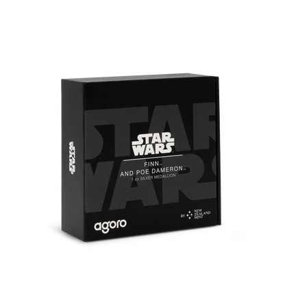 Star Wars Allies -  Finn and Poe Dameron 1oz Silver Medallion