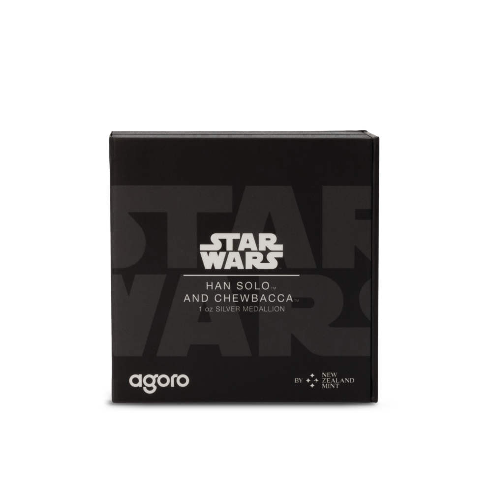 Star Wars™ Han Solo™ and Chewbacca™ 1oz Silver Medallion