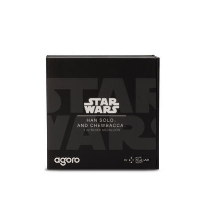 Star Wars™ Han Solo™ and Chewbacca™ 1oz Silver Medallion