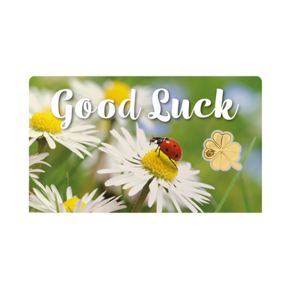 Good Luck Coin Card - Gold Gift