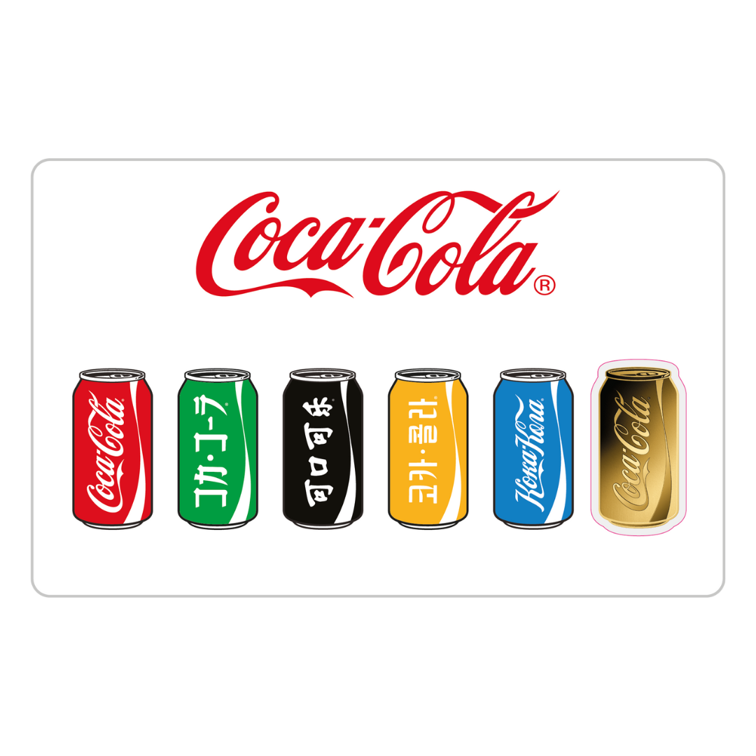 Coca Cola Can Coin Card - Gold Gift