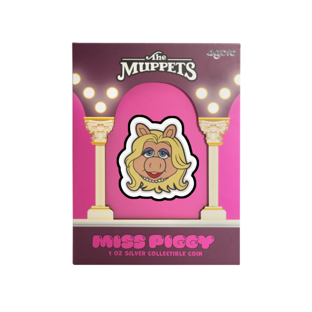 The Muppets 70th Anniversary Series 1-2. Miss Piggy 1oz Silver Coin