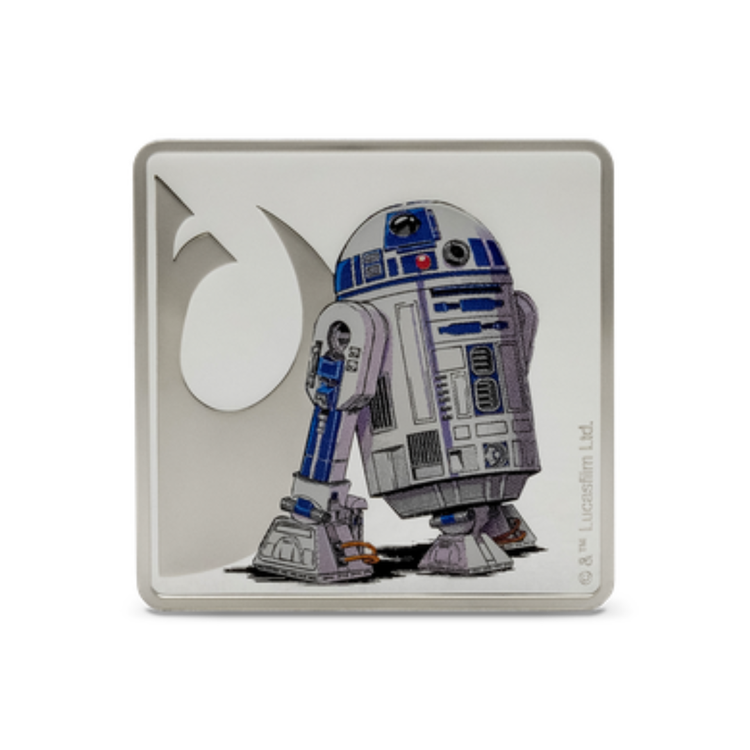 Star Wars Allies - Luke Skywalker & R2-D2 1oz Silver Medallion