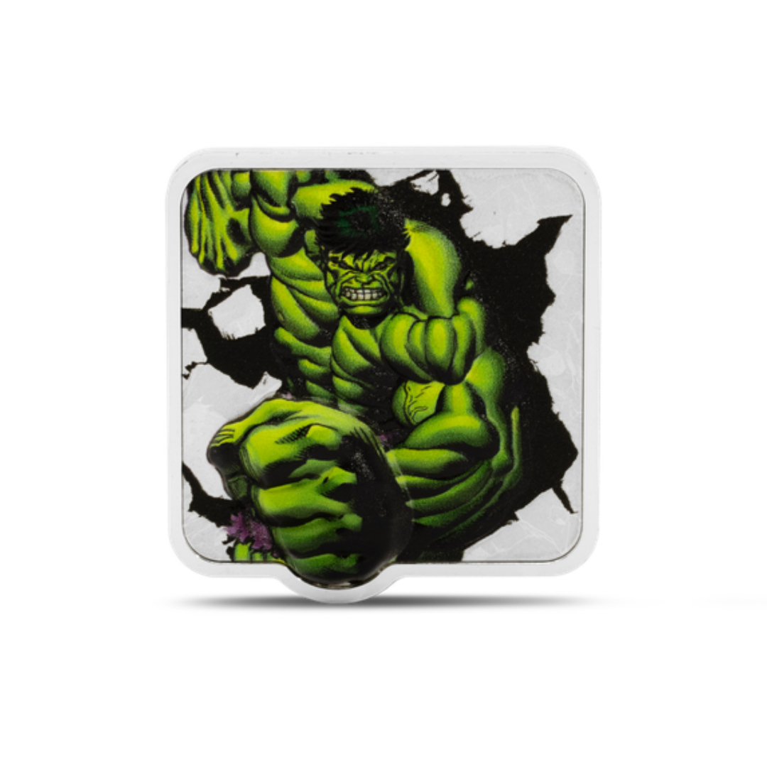 Marvel Smash Series - 1. Hulk Smash 2oz Silver Coin