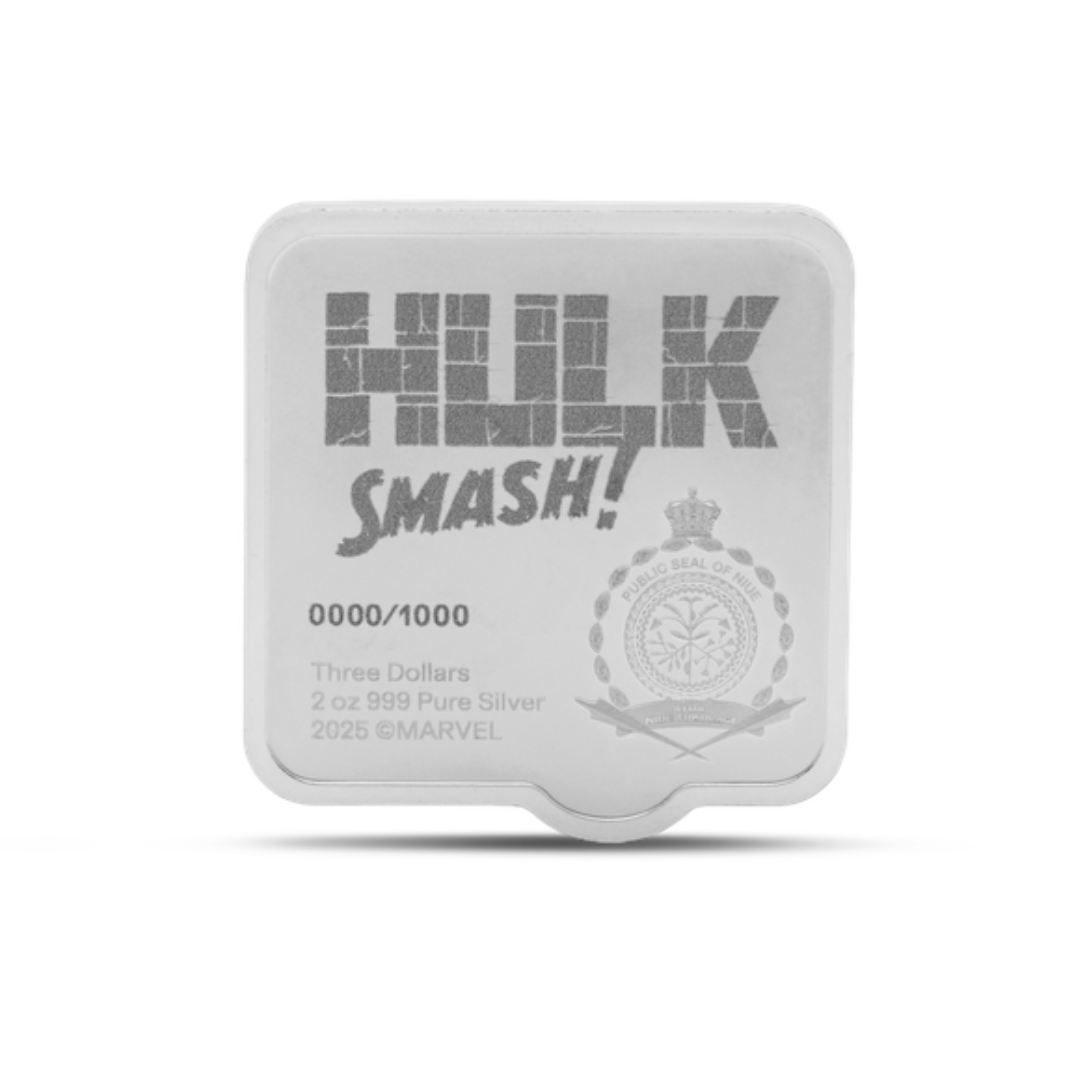 Marvel Smash Series - 1. Hulk Smash 2oz Silver Coin