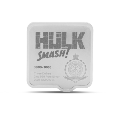 Marvel Smash Series - 1. Hulk Smash 2oz Silver Coin