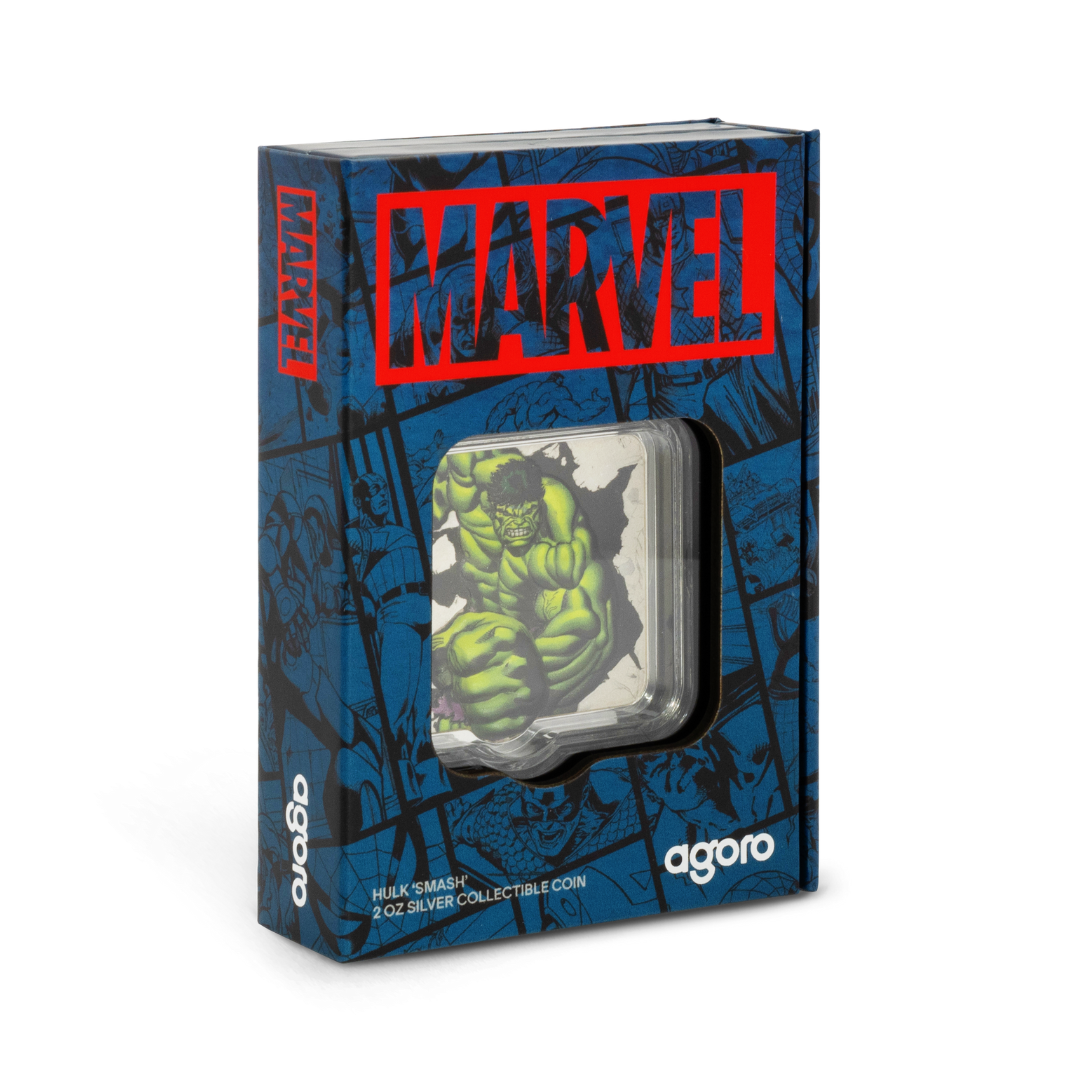 Marvel Smash Series - 1. Hulk Smash 2oz Silver Coin