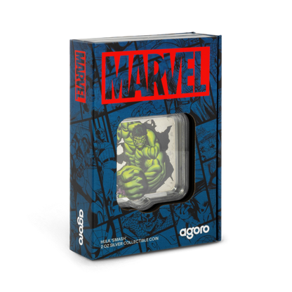 Marvel Smash Series - 1. Hulk Smash 2oz Silver Coin