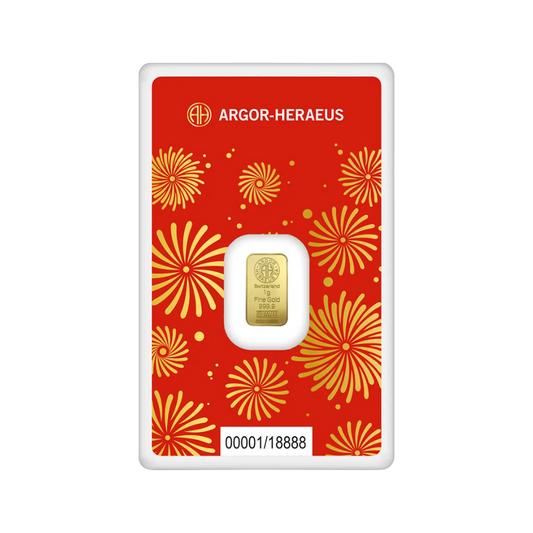 2025 Argor-Heraeus Year Of The Snake 1g Gold Bar
