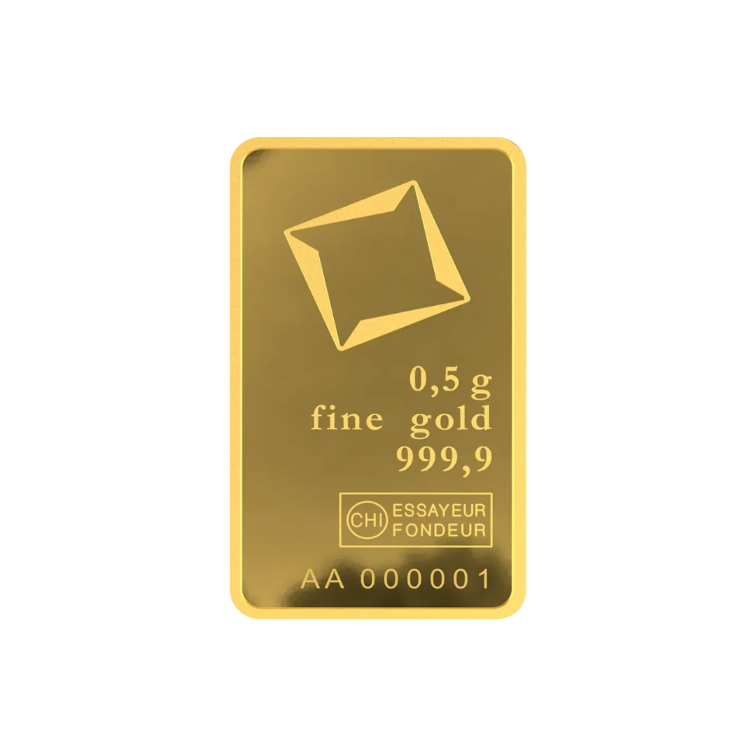 0.5g Valcambie Orange Gold Bar