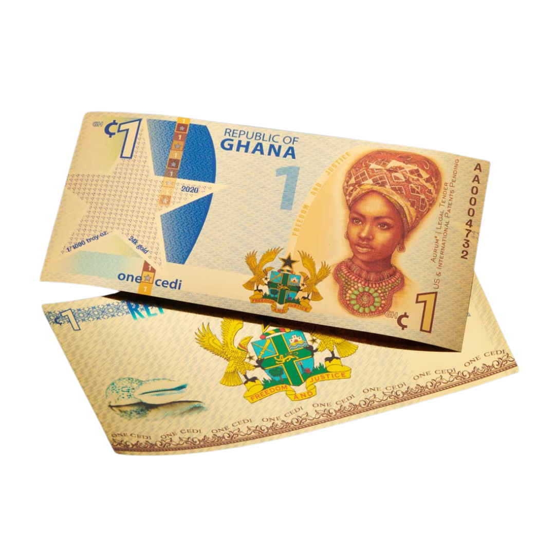 2020 Republic of Ghana 1/1000oz Aurum Gold Note