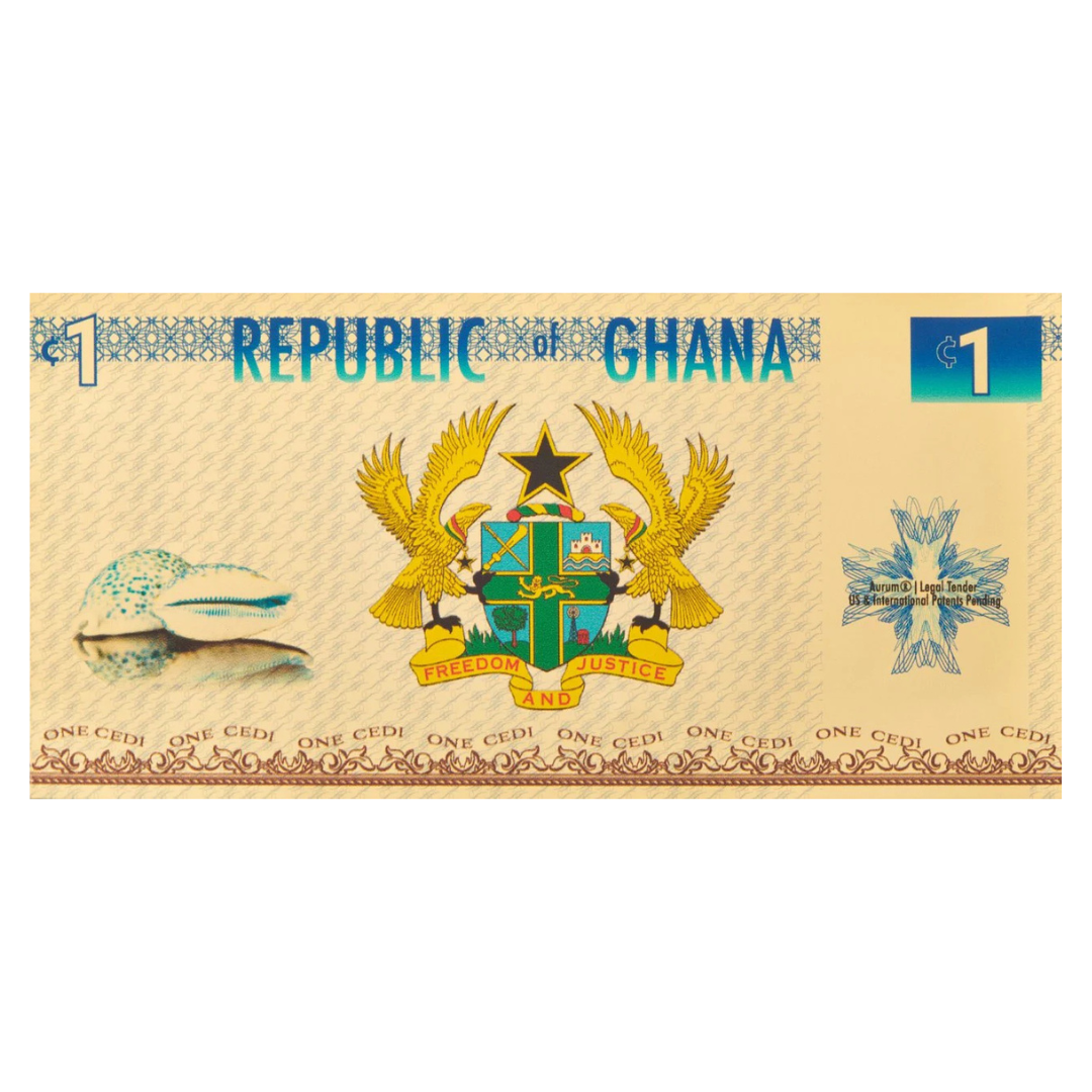 2020 Republic of Ghana 1/1000oz Aurum Gold Note