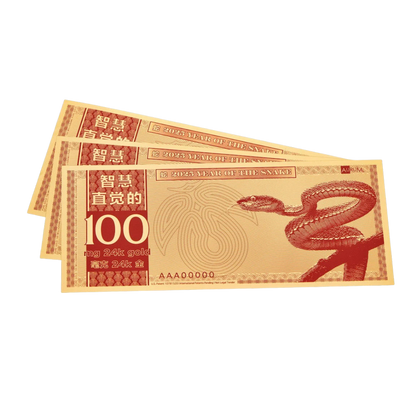 Year of the Snake Aurum Gold Note