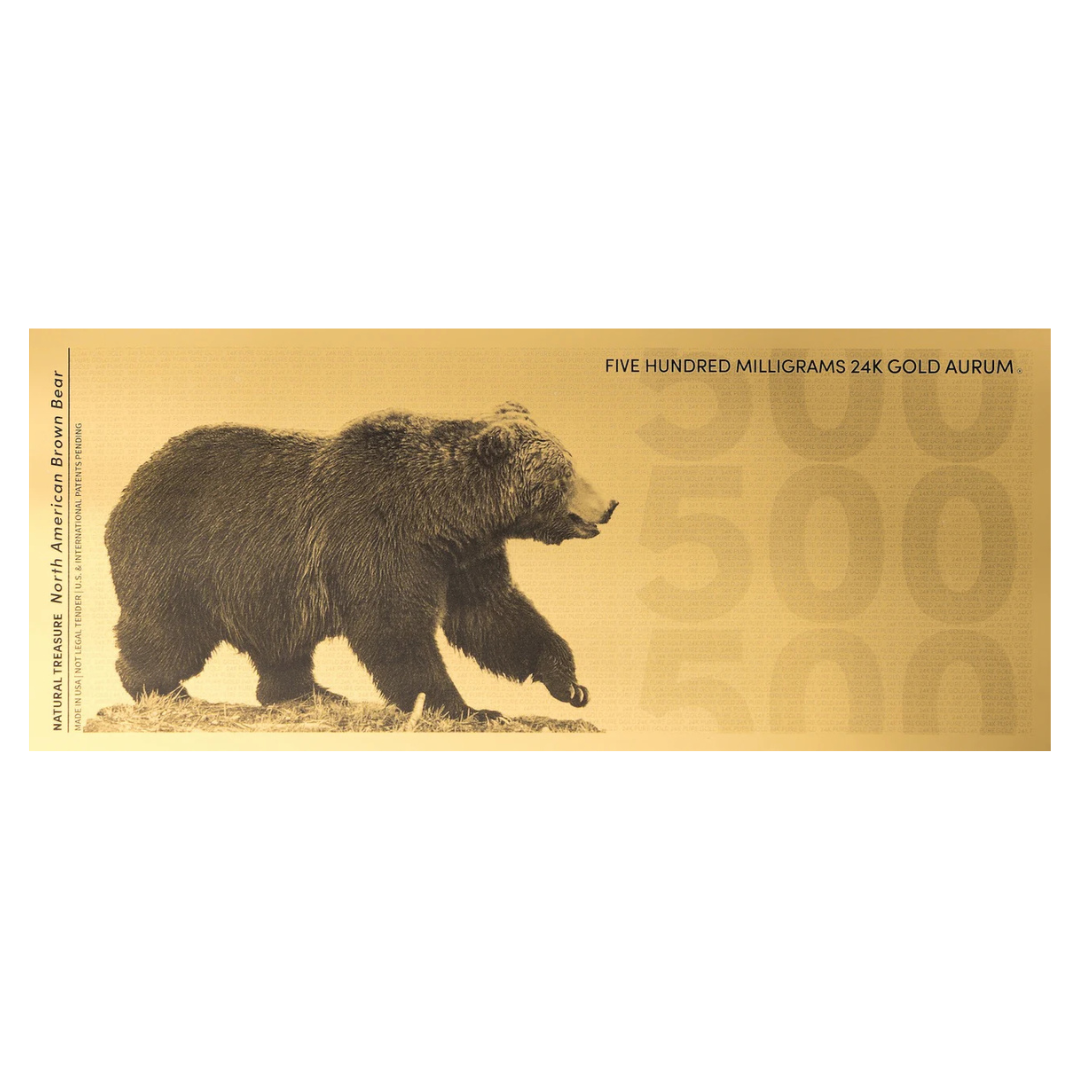 500mg Brown Bear Aurum Gold Note 2025