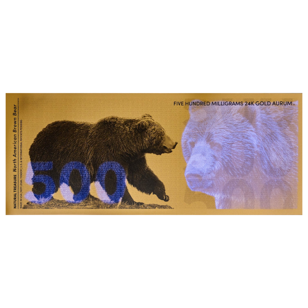 500mg Brown Bear Aurum Gold Note 2025