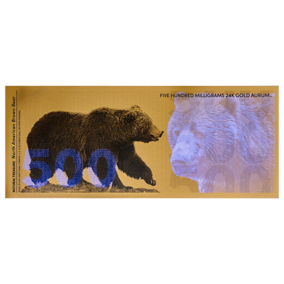 500mg Brown Bear Aurum Gold Note 2025