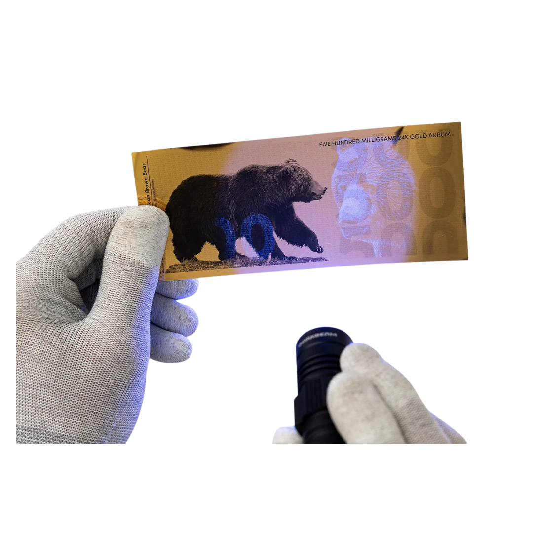 500mg Brown Bear Aurum Gold Note 2025