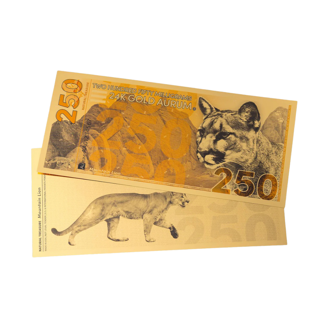 250g Mountain Lion Aurum Gold Note 2024