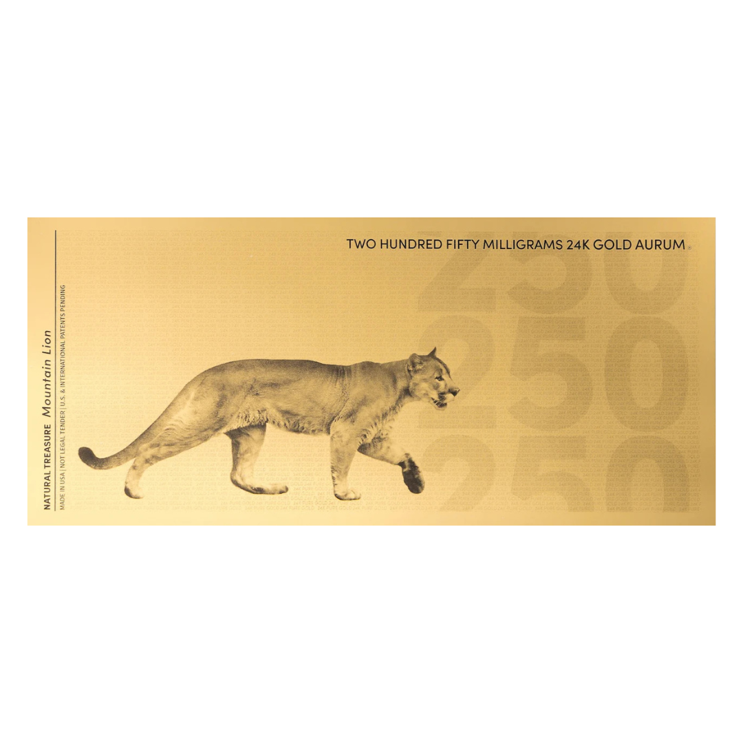 250g Mountain Lion Aurum Gold Note 2024