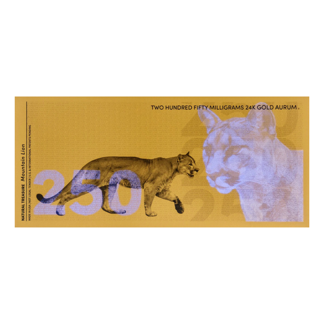 250g Mountain Lion Aurum Gold Note 2024