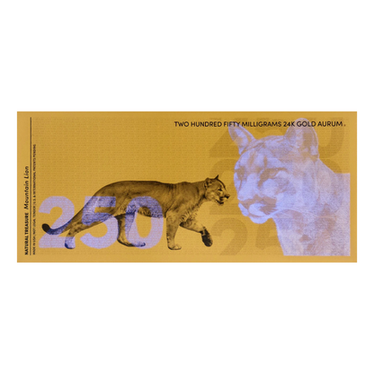 250g Mountain Lion Aurum Gold Note 2024