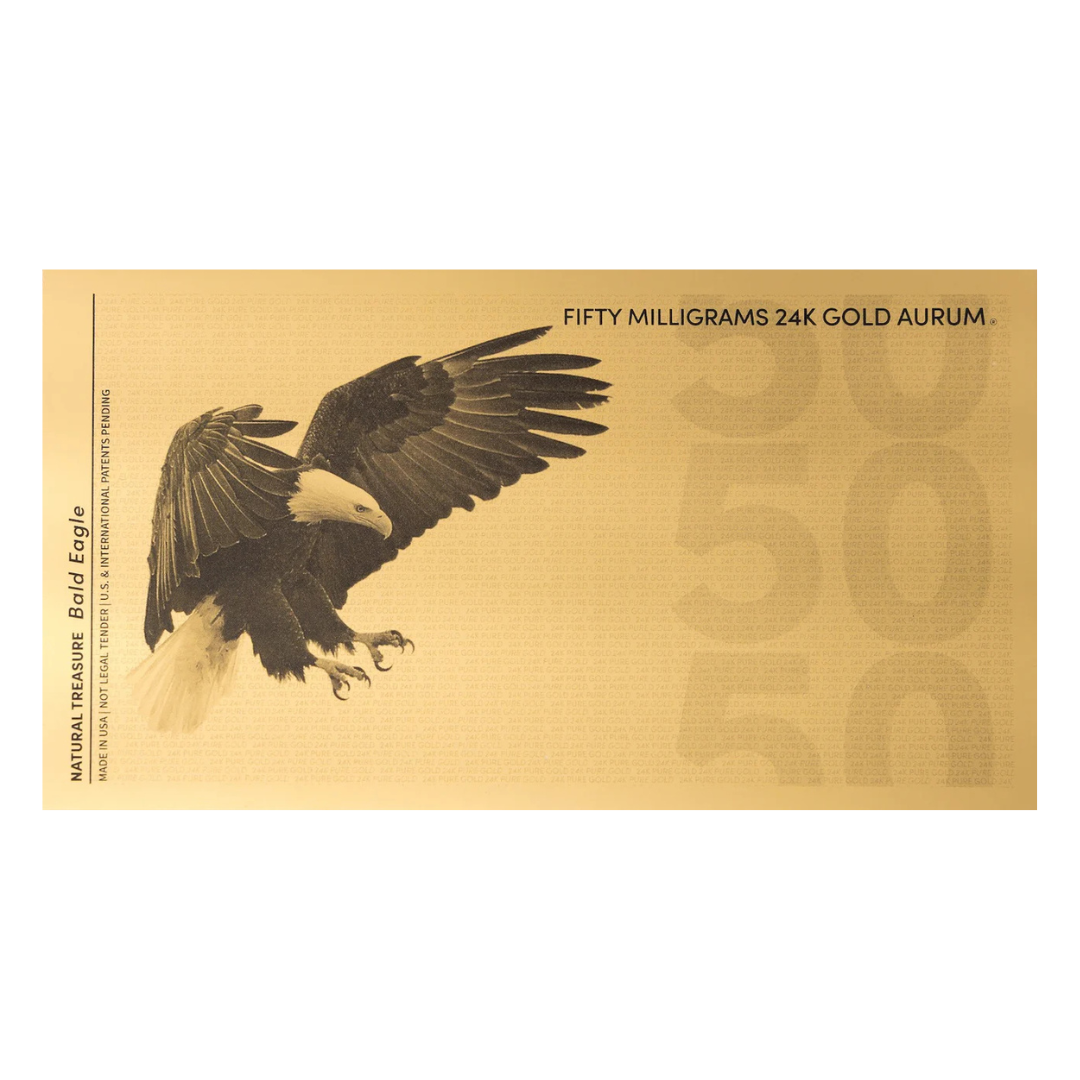 50mg Bald Eagle Aurum Gold Note 2025