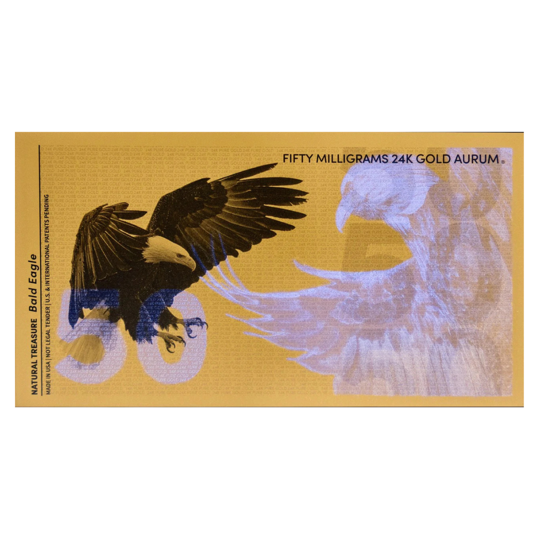50mg Bald Eagle Aurum Gold Note 2025