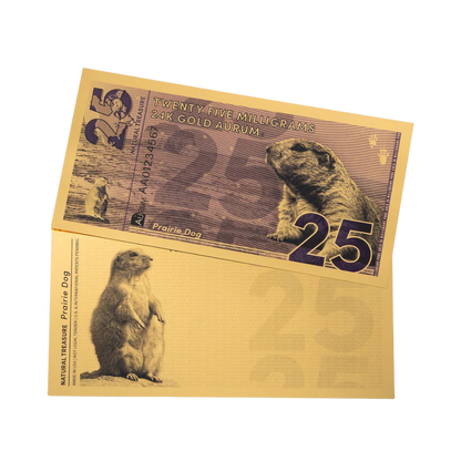 25mg Prairie Dog Aurum Gold Note 2025