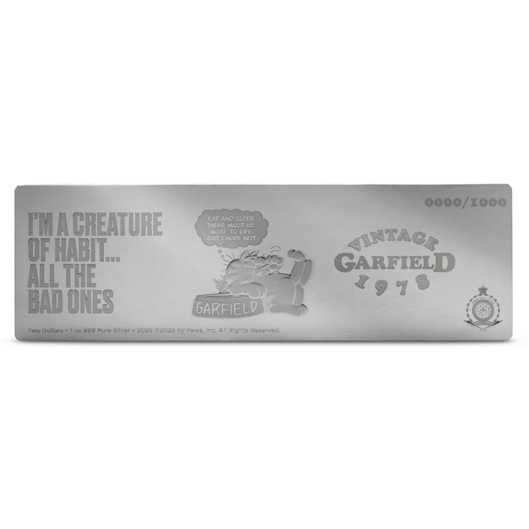 Nickelodeon - Garfield Comic Set - First Ever: 2 - 1oz Silver Coin