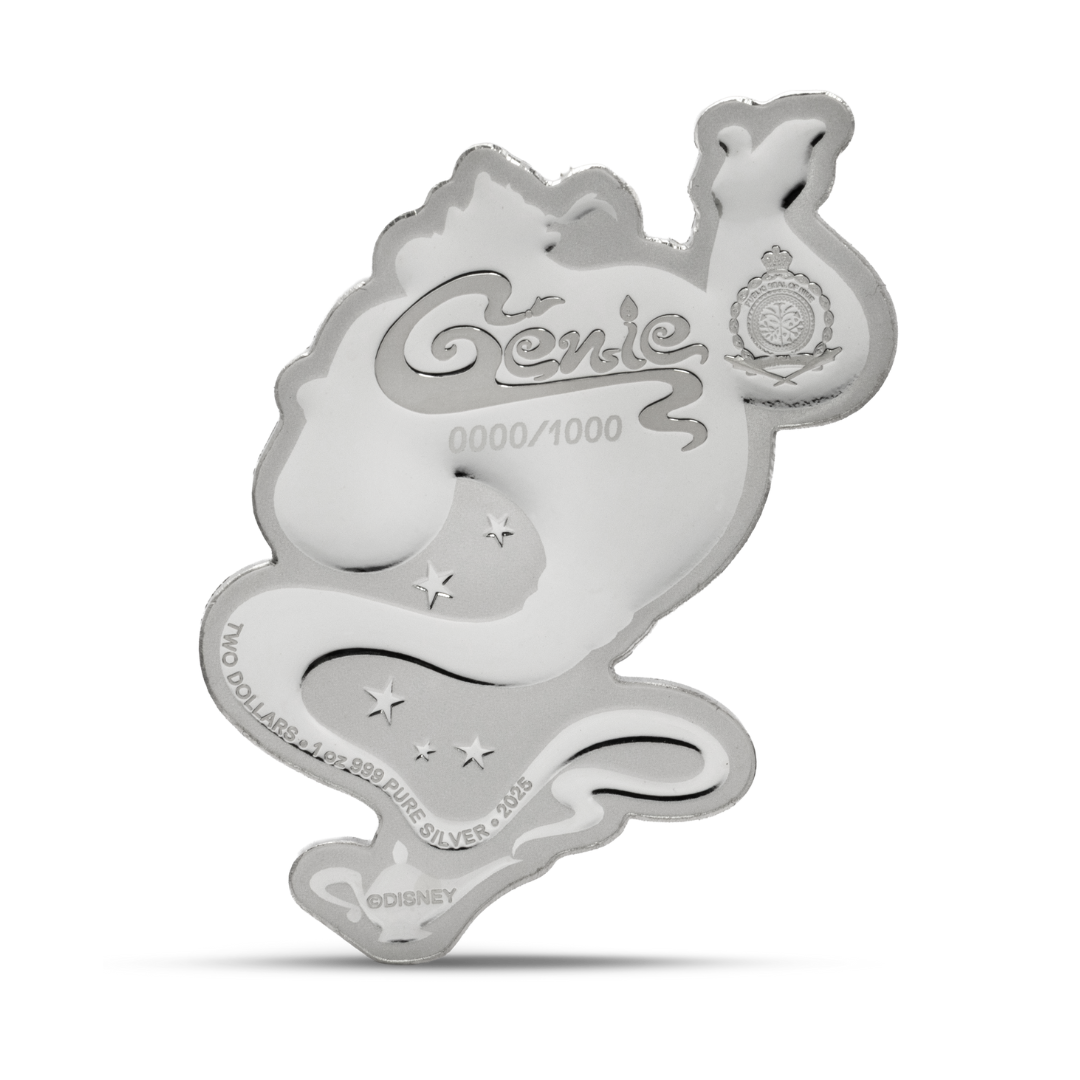 Disney - Aladdin - Genie: 6 1oz Silver Coin