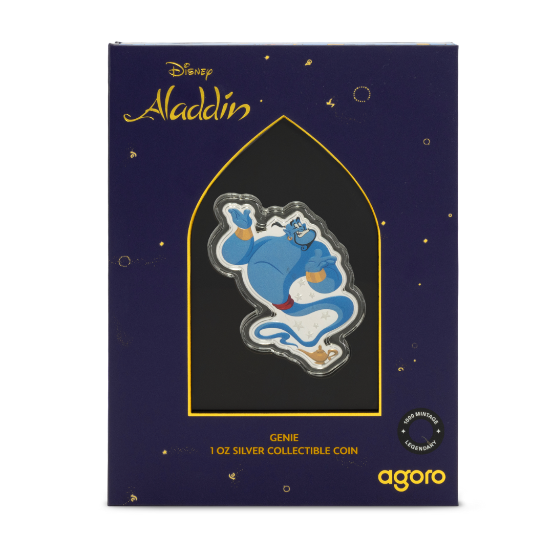 Disney - Aladdin - Genie: 6 1oz Silver Coin