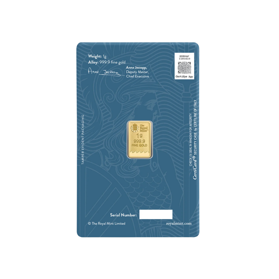 1g Britannia Gold Bar