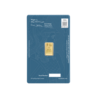 1g Britannia Gold Bar