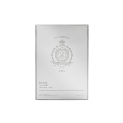 Warner Bros - 90 Years of DC Comics Silver Age -6. Batman #121 3oz Silver Coin