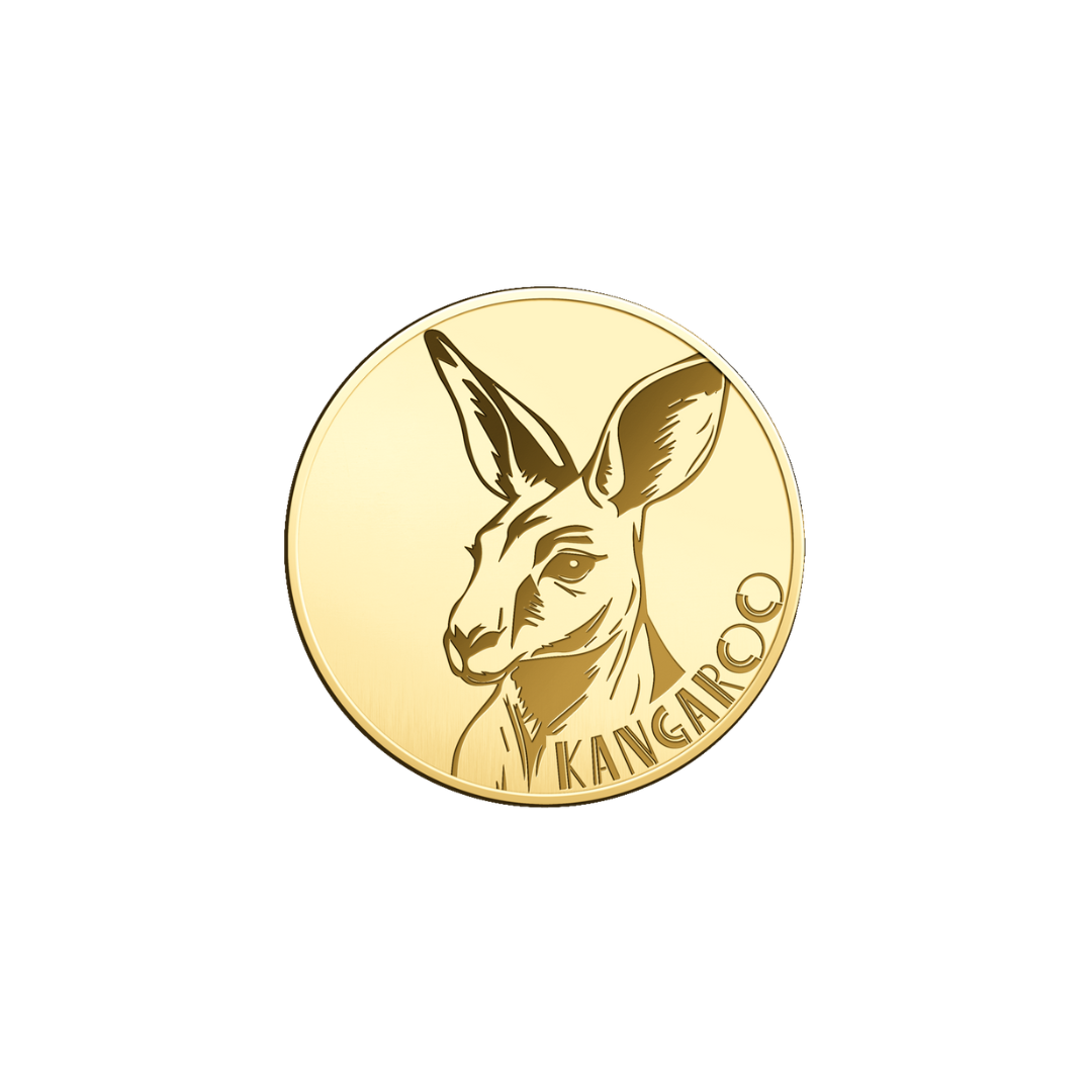 Kangaroo Coin Card - Gold Gift