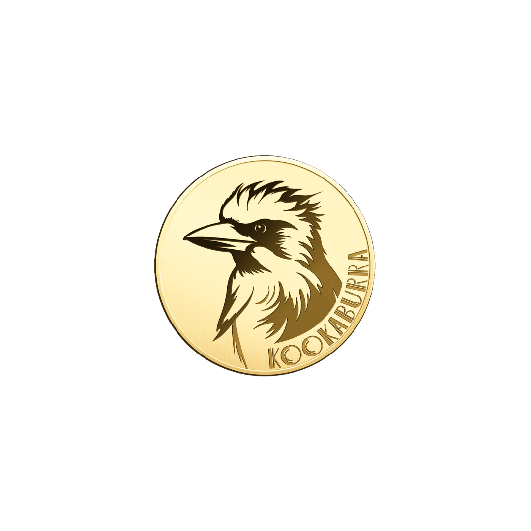 Kookaburra Coin Card - Gold Gift