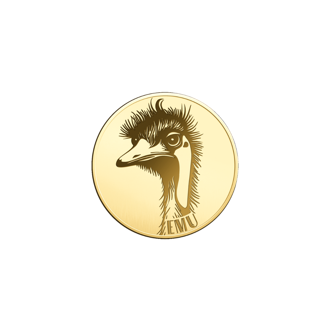 Emu Coin Card - Gold Gift