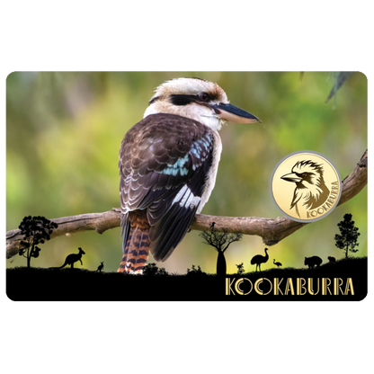 Kookaburra Coin Card - Gold Gift